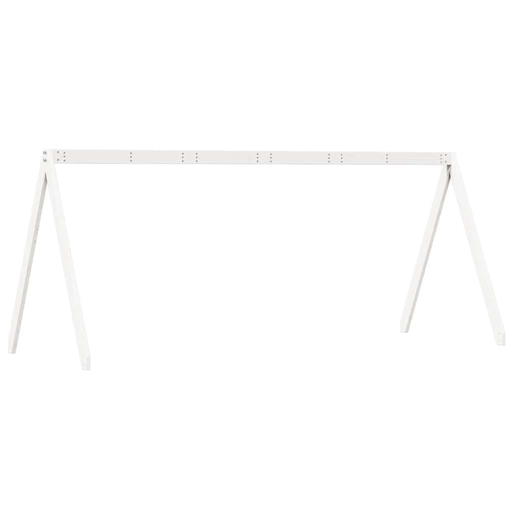 stel til husseng 209x95,5x88 cm massivt fyrretræ hvid