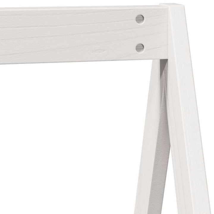 stel til husseng 209x95,5x88 cm massivt fyrretræ hvid