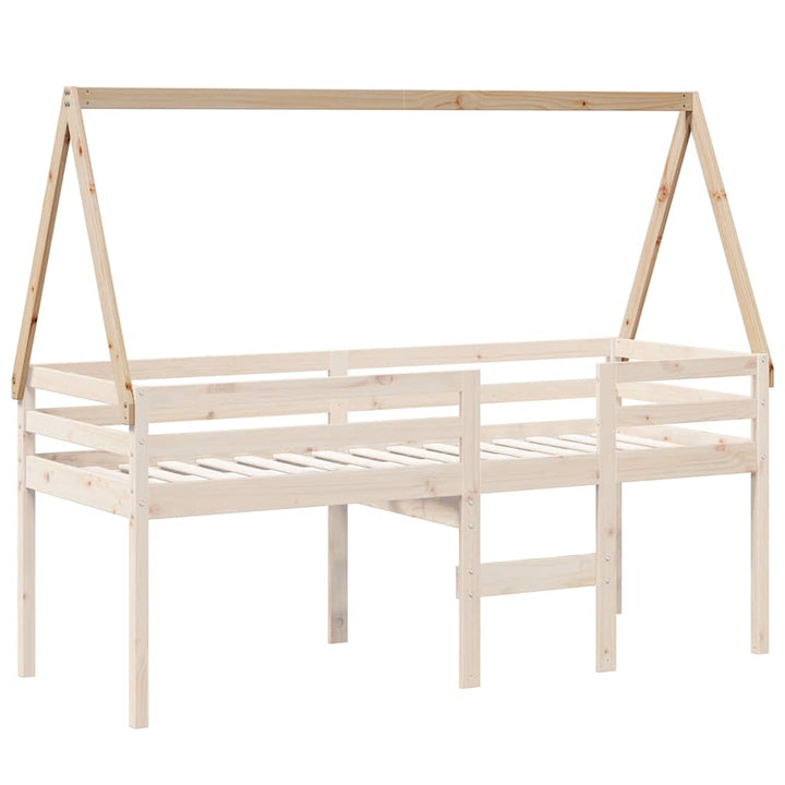 stel til husseng 209x85,5x88 cm massivt fyrretræ