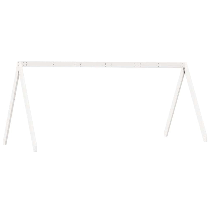 stel til husseng 209x85,5x88 cm massivt fyrretræ hvid