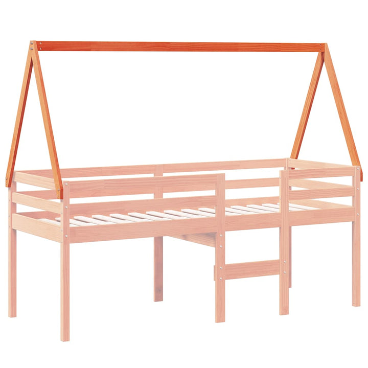 stel til husseng 203x85,5x88 cm massivt fyrretræ gyldenbrun