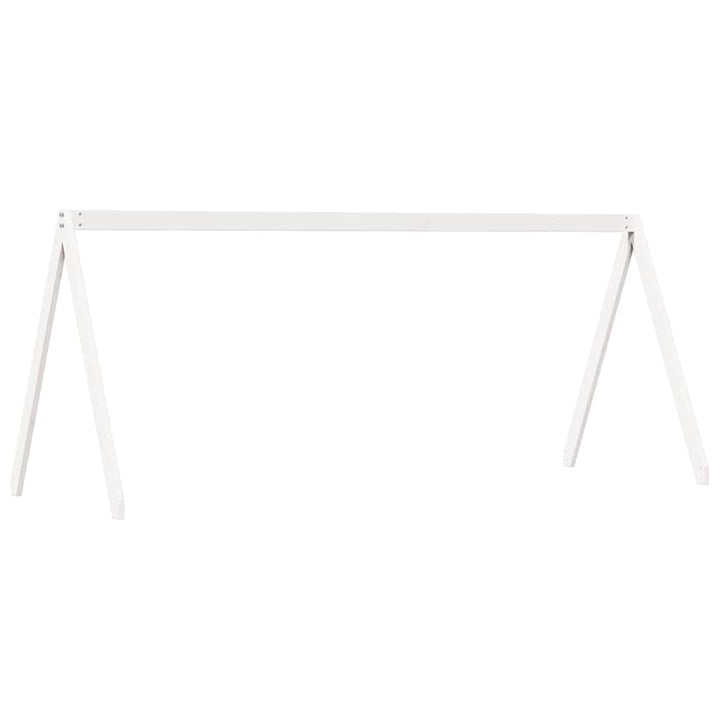 stel til husseng 199x80,5x88 cm massivt fyrretræ hvid
