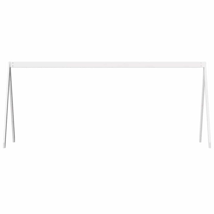 stel til husseng 199x80,5x88 cm massivt fyrretræ hvid