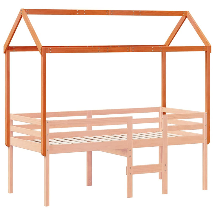 stel til husseng 217x85,5x154 cm massivt fyrretræ gyldenbrun