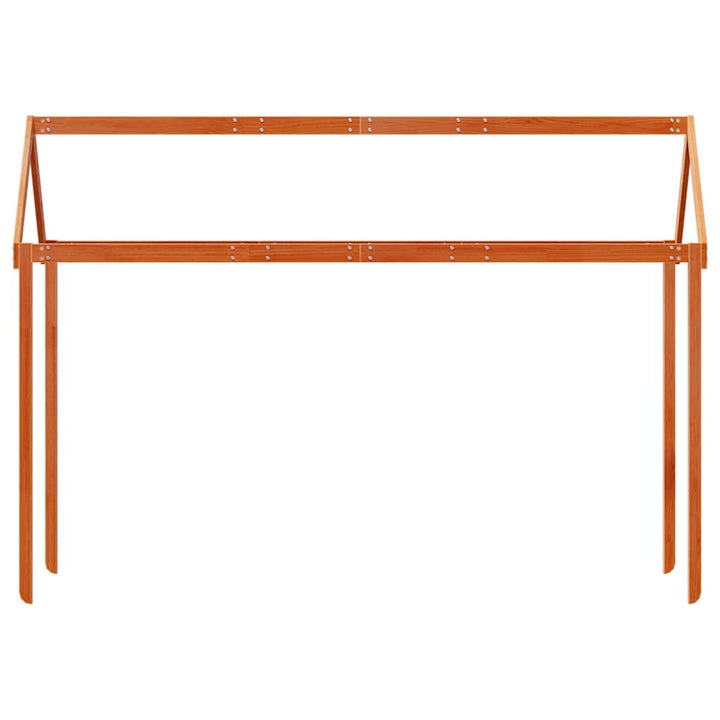stel til husseng 217x85,5x154 cm massivt fyrretræ gyldenbrun