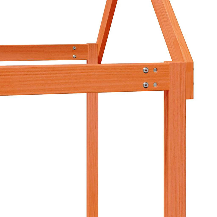 stel til husseng 217x85,5x154 cm massivt fyrretræ gyldenbrun