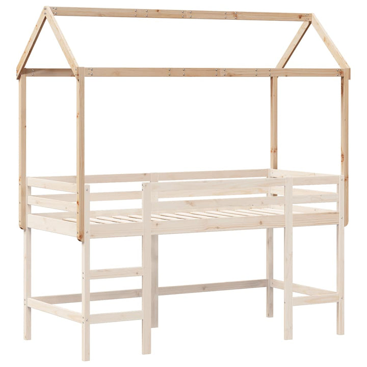 stel til husseng 207x95,5x159 cm massivt fyrretræ