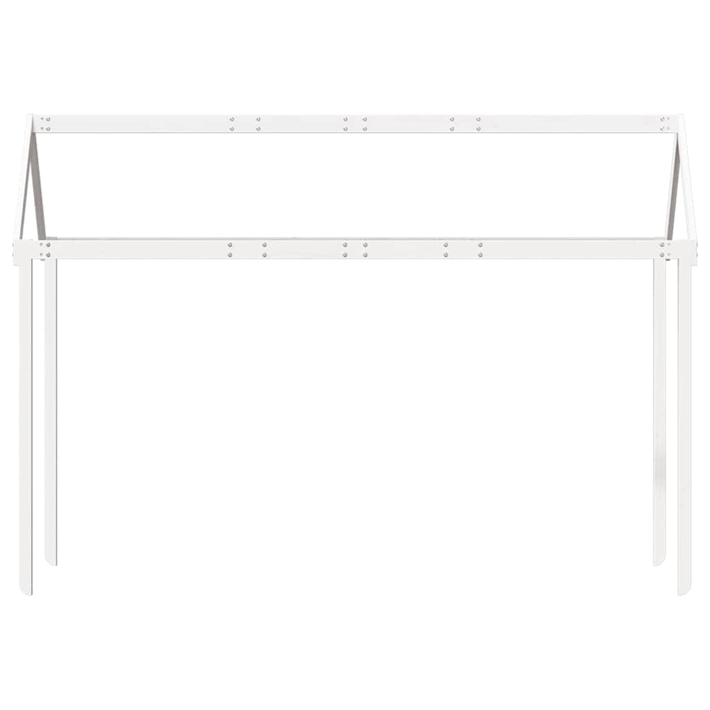 stel til husseng 207x95,5x159 cm massivt fyrretræ hvid