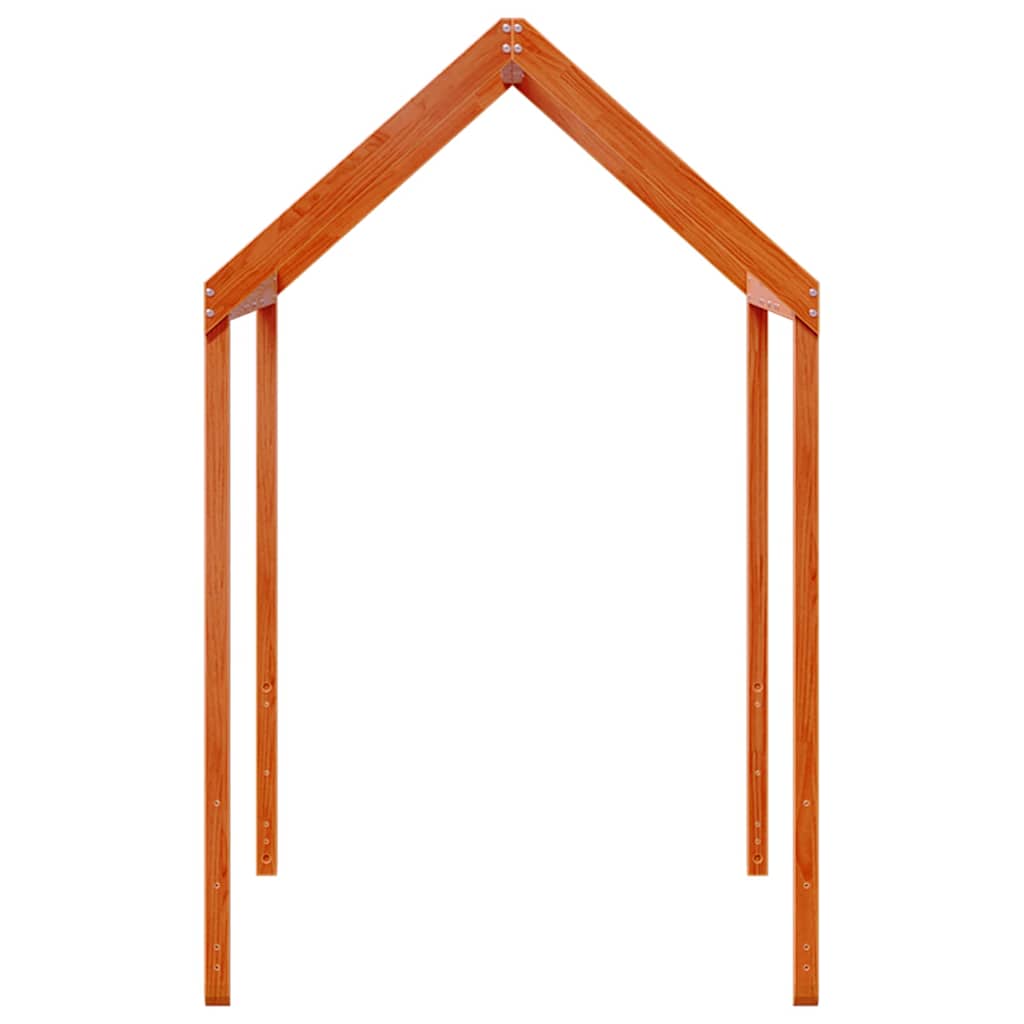 stel til husseng 207x95,5x159 cm massivt fyrretræ gyldenbrun