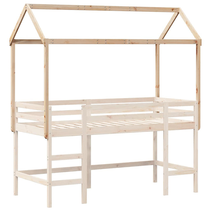 stel til husseng 207x80,5x151,5 cm massivt fyrretræ