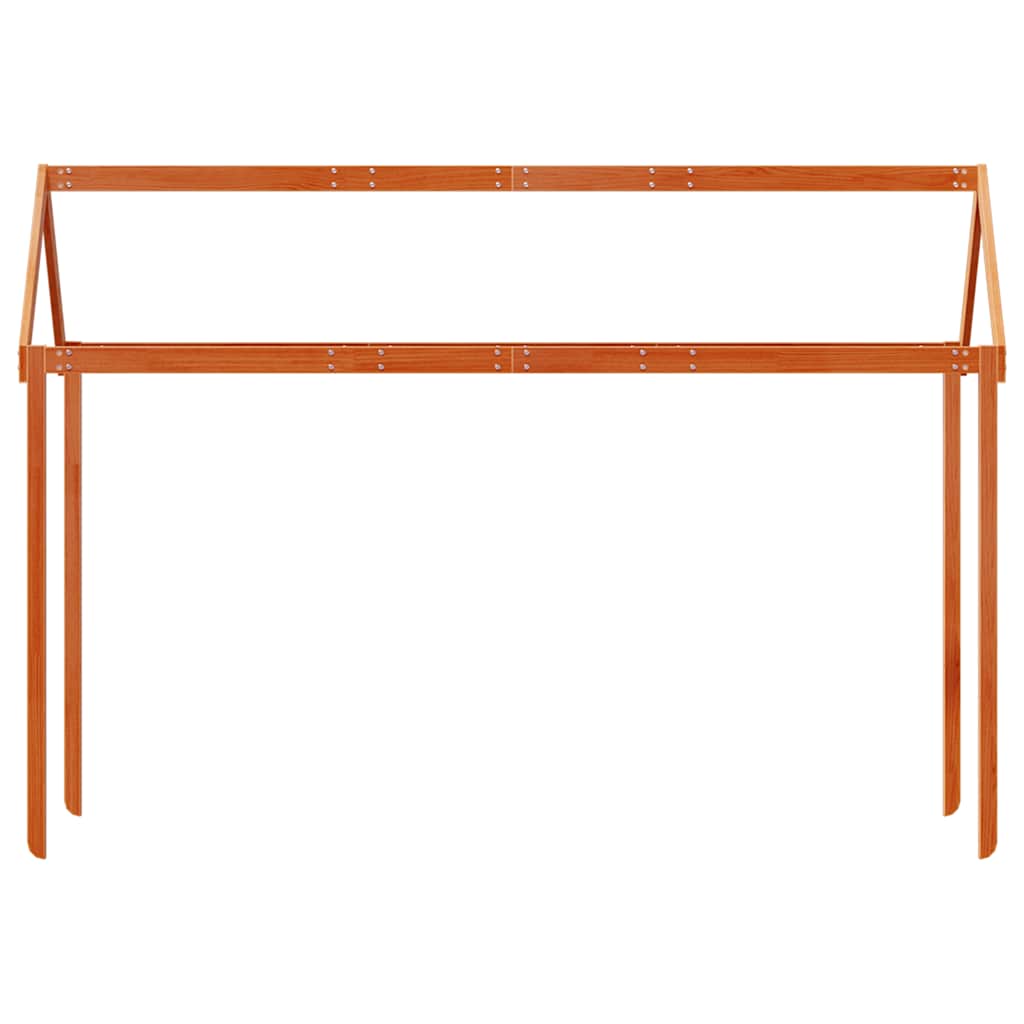 stel til husseng 207x80,5x151,5 cm massivt fyrretræ gyldenbrun