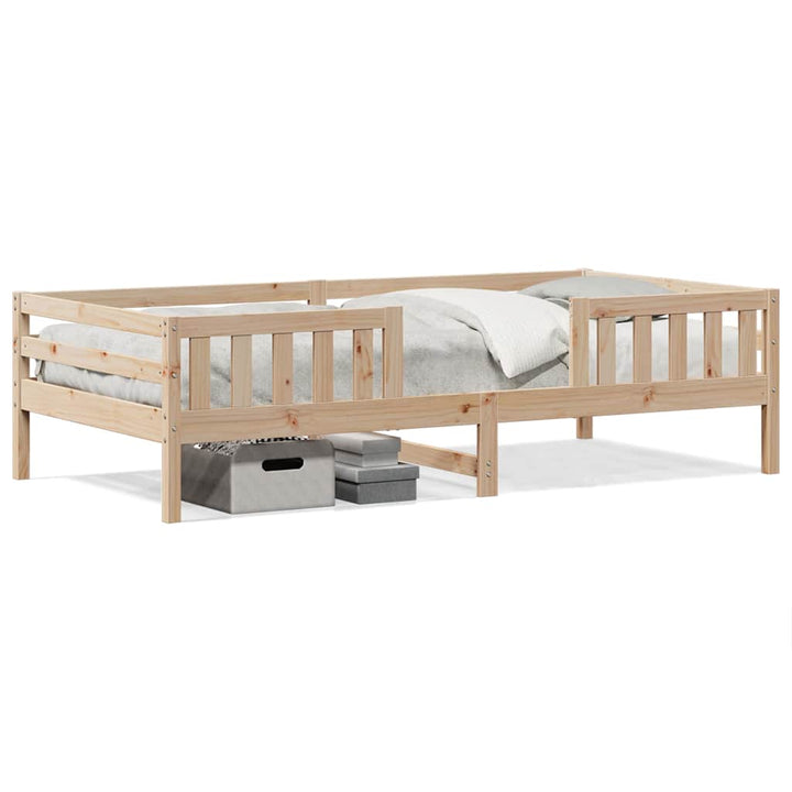 sengeramme uden madras 100x200 cm massivt fyrretræ