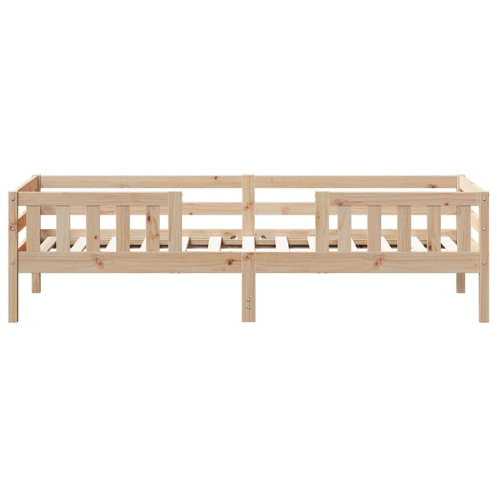 sengeramme uden madras 100x200 cm massivt fyrretræ