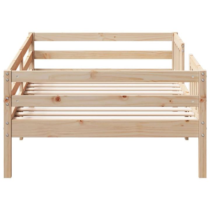 sengeramme uden madras 100x200 cm massivt fyrretræ