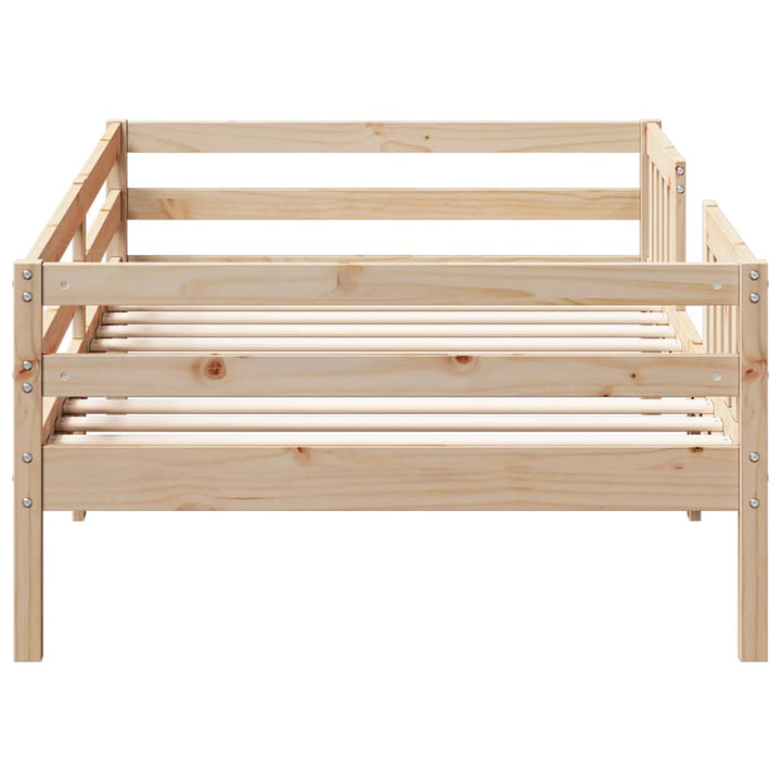 sengeramme uden madras 90x200 cm massivt fyrretræ