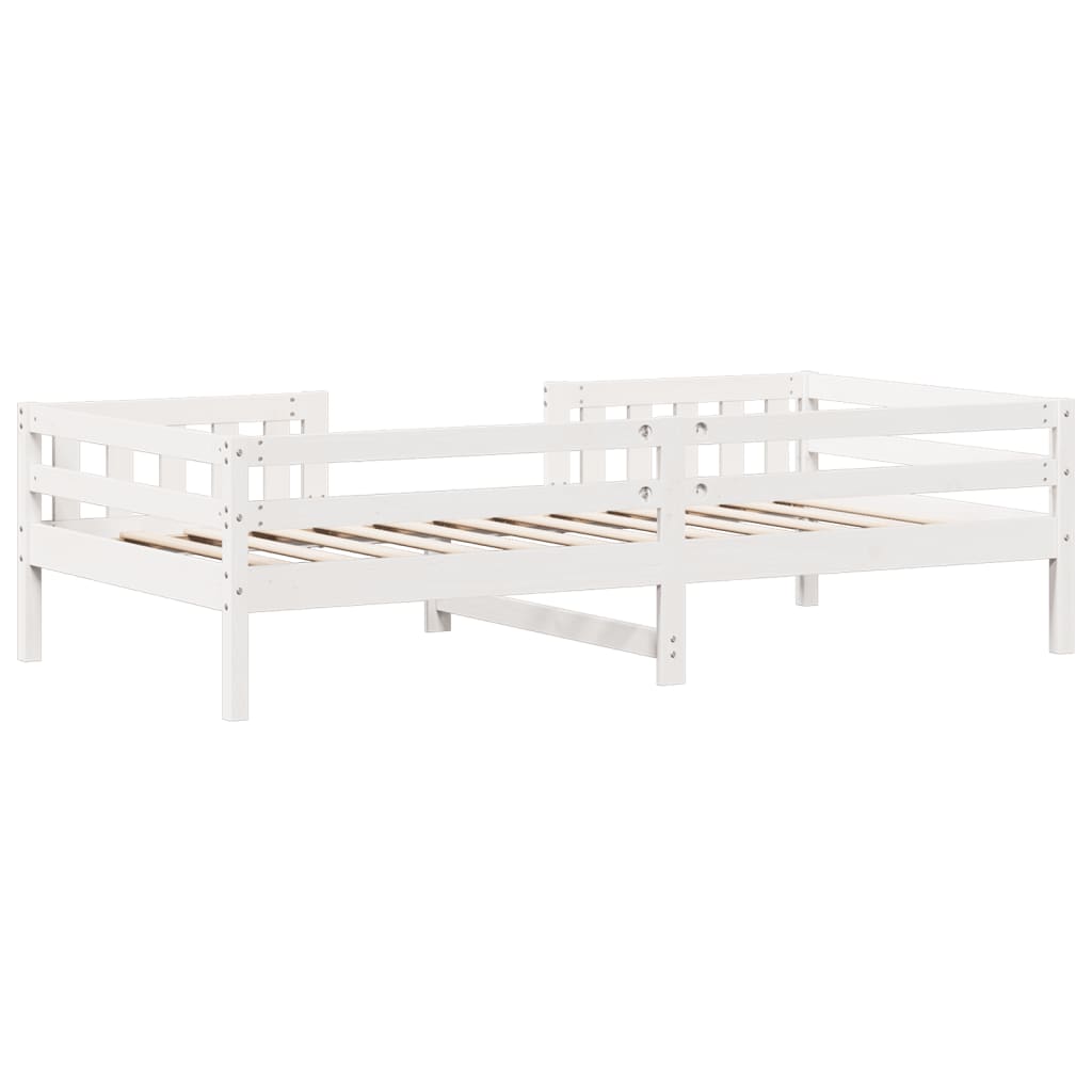 sengeramme uden madras 90x200 cm massivt fyrretræ hvid