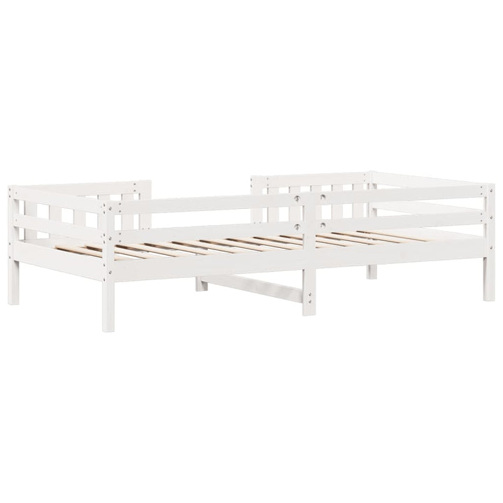 sengeramme uden madras 90x200 cm massivt fyrretræ hvid