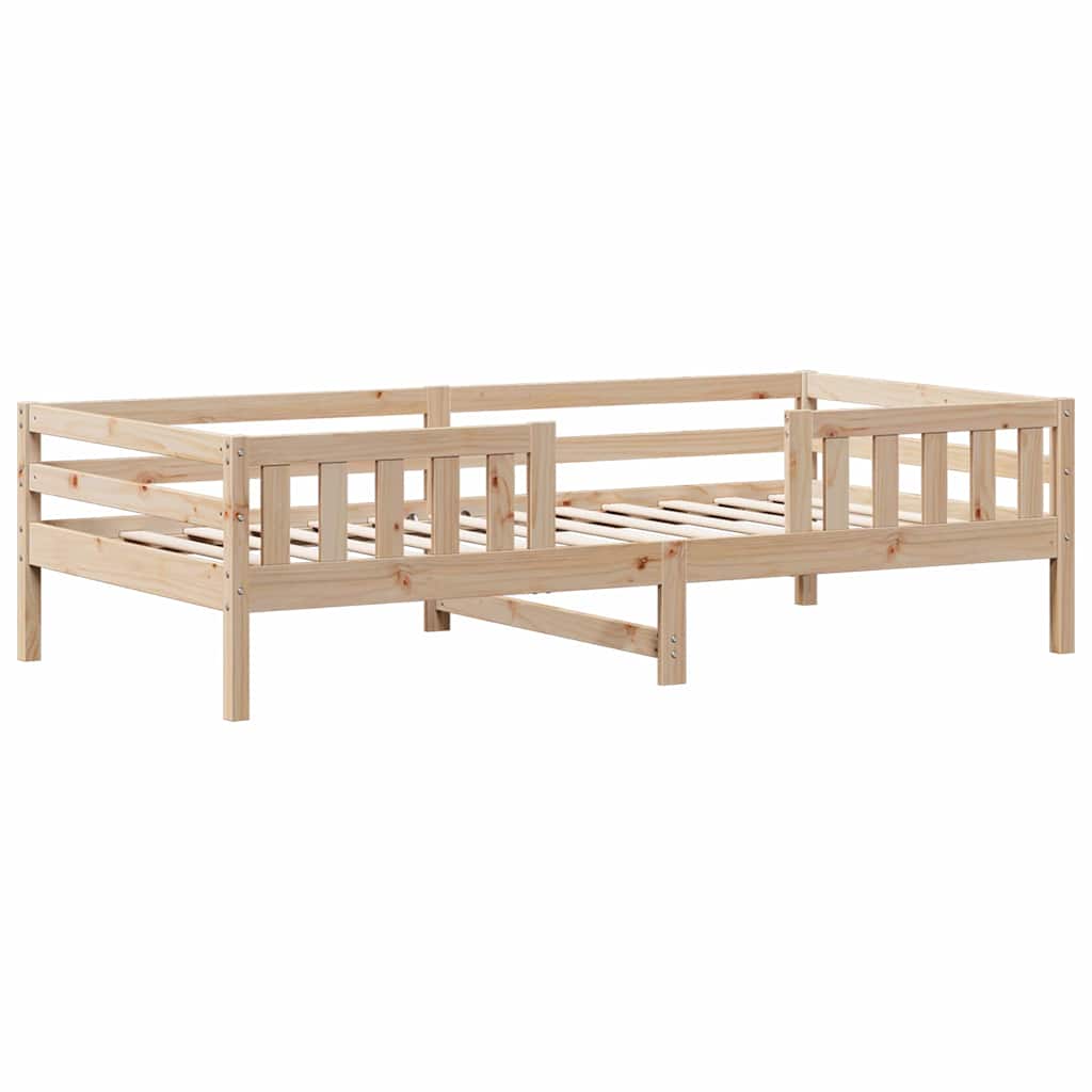 sengeramme uden madras 90x190 cm massivt fyrretræ