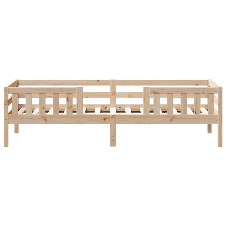 sengeramme uden madras 90x190 cm massivt fyrretræ