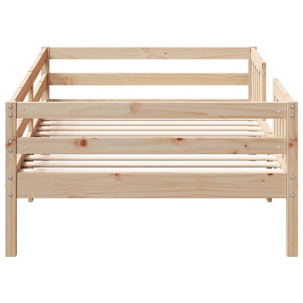 sengeramme uden madras 90x190 cm massivt fyrretræ