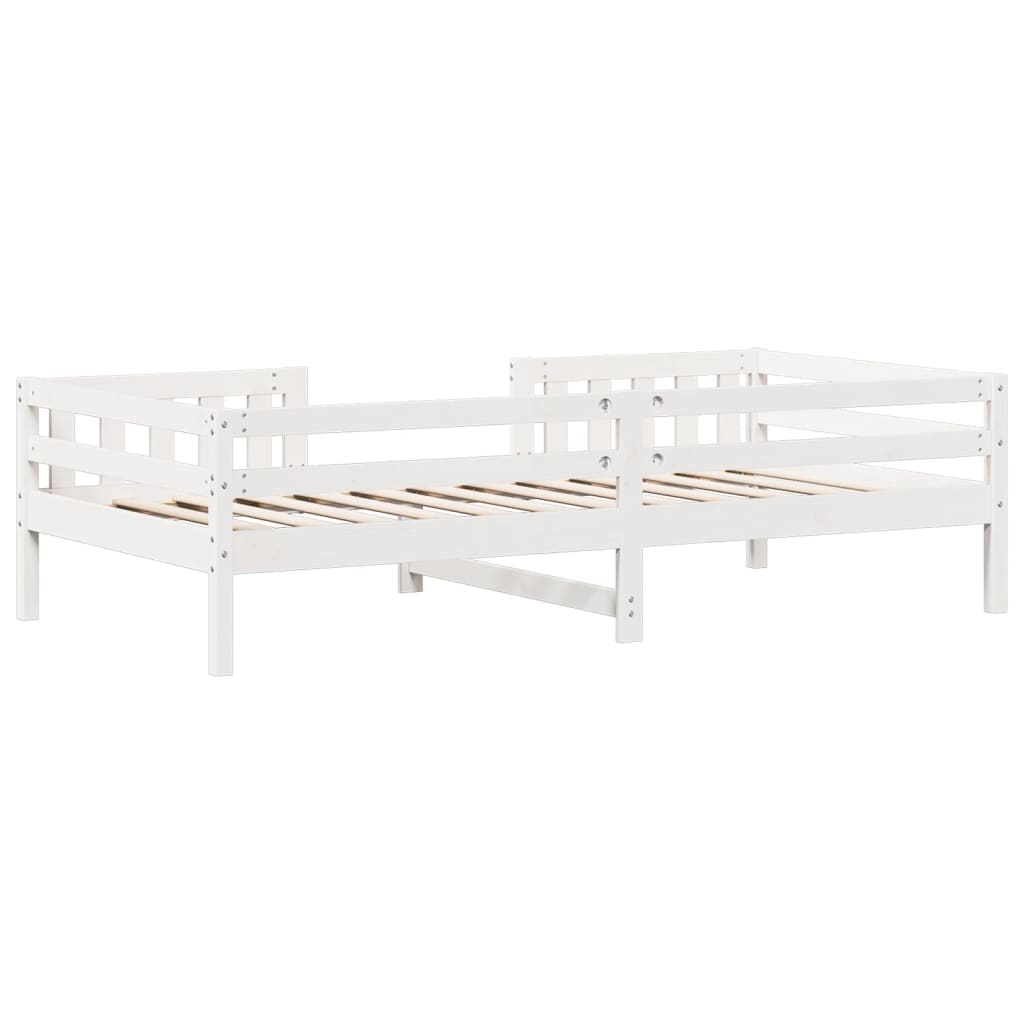 sengeramme uden madras 90x190 cm massivt fyrretræ hvid