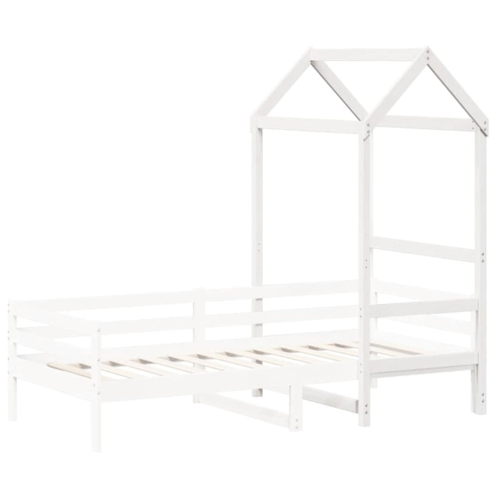 stel til husseng 118x70x176,5 cm massivt fyrretræ hvid