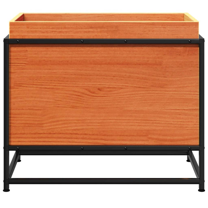 plantekasse 60x40x50 cm massivt fyrretræ gyldenbrun