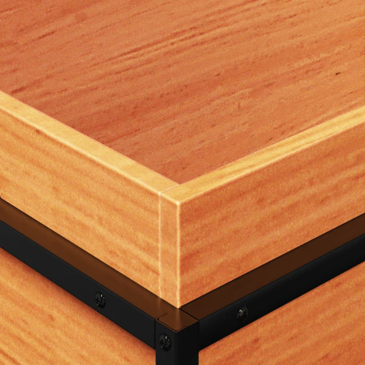 plantekasse 60x40x50 cm massivt fyrretræ gyldenbrun