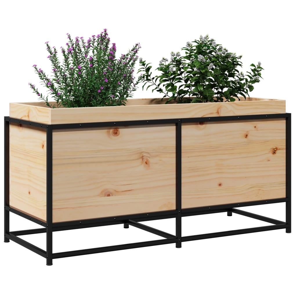 plantekasse 100x40x50 cm massivt fyrretræ