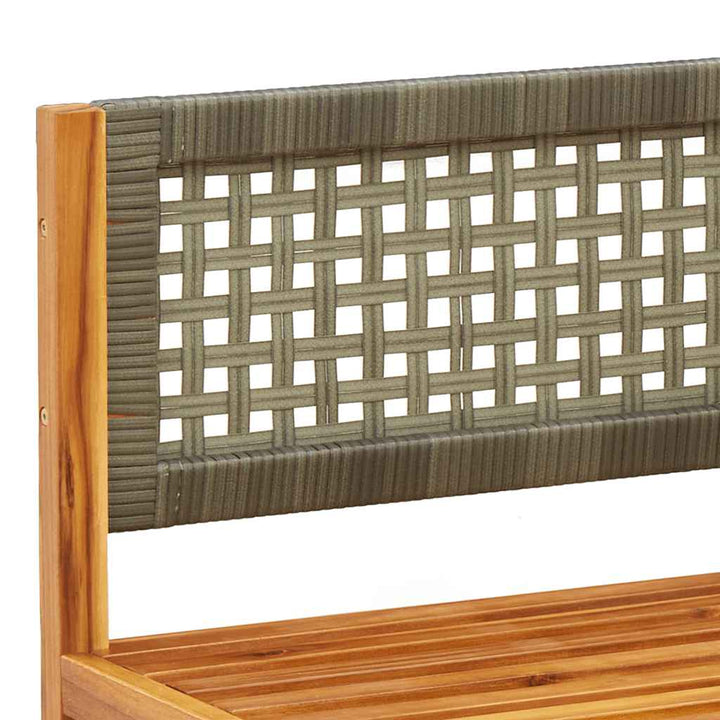 havesofahjørne med hynder træ akacie og rattan