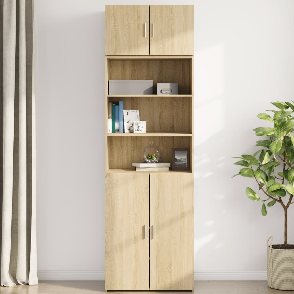 vægskab 70x42,5x40 cm konstrueret træ sonoma-eg