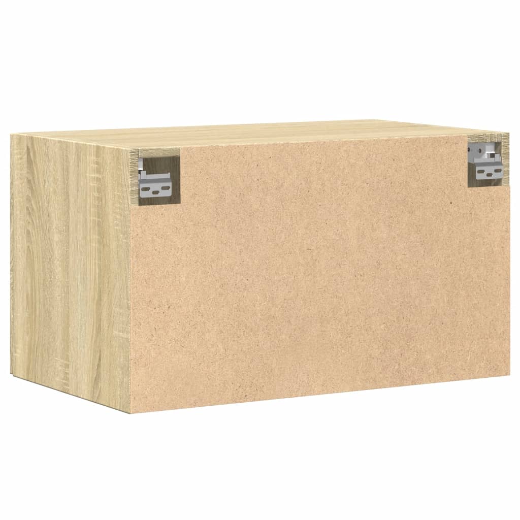 vægskab 70x42,5x40 cm konstrueret træ sonoma-eg