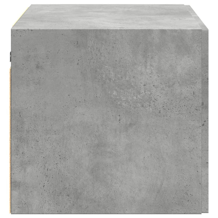 vægskab 70x42,5x49 cm konstrueret træ betongrå