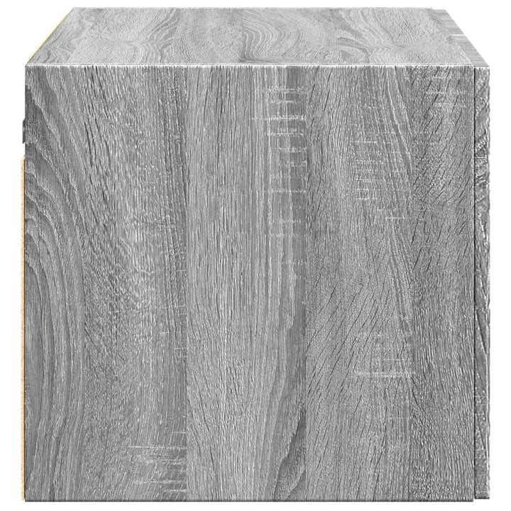 vægskab 70x42,5x49 cm konstrueret træ grå sonoma-eg