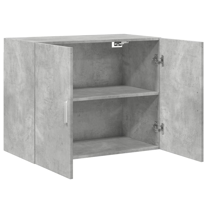 vægskab 80x42,5x64 cm konstrueret træ betongrå