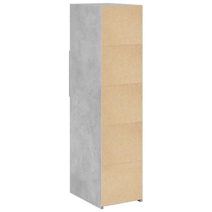 højskab 30x42,5x124 cm konstrueret træ betongrå