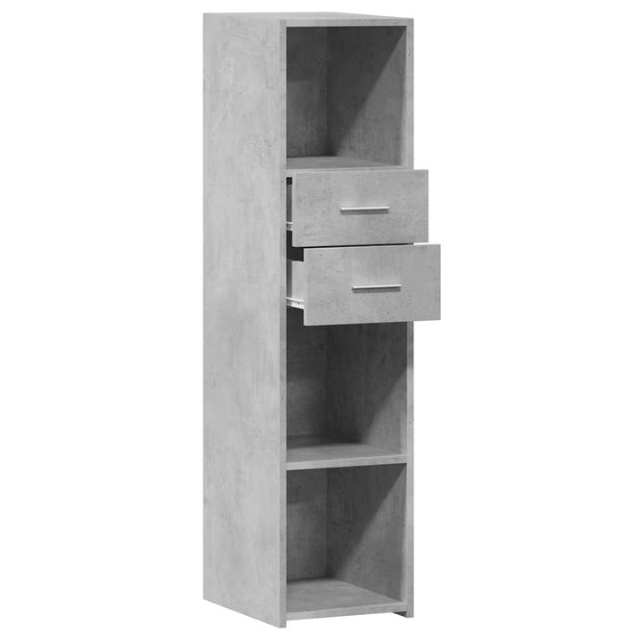 højskab 30x42,5x124 cm konstrueret træ betongrå