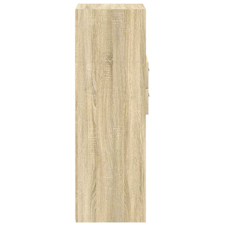 højskab 40x42,5x124 cm konstrueret træ sonoma-eg