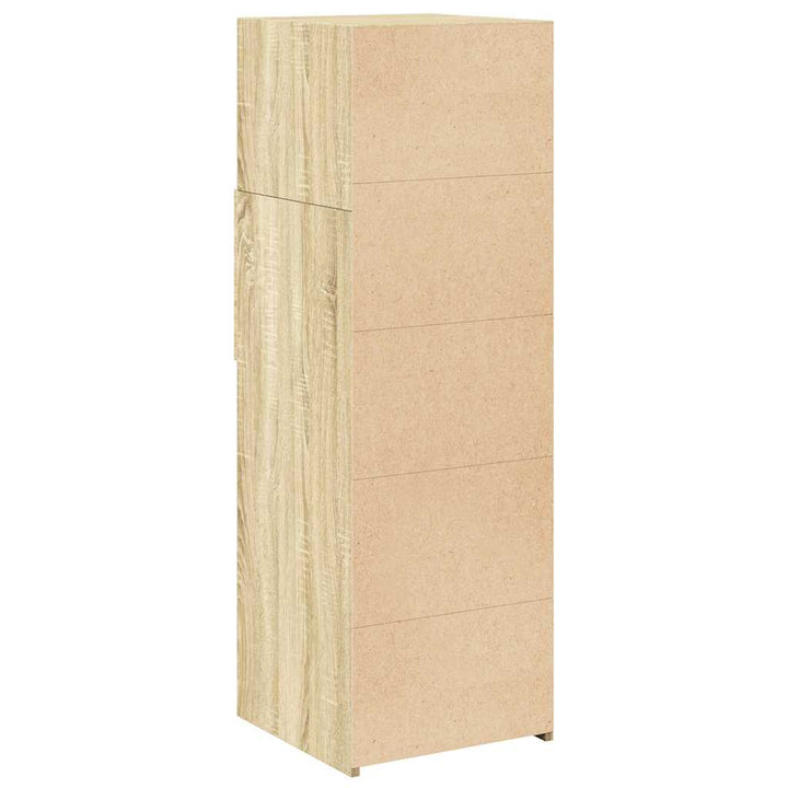 højskab 40x42,5x124 cm konstrueret træ sonoma-eg