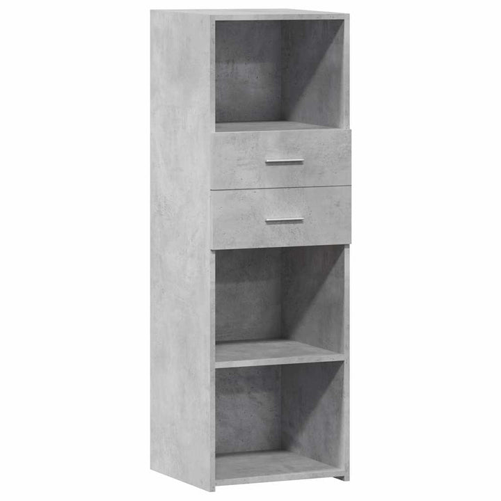 højskab 40x42,5x124 cm konstrueret træ betongrå