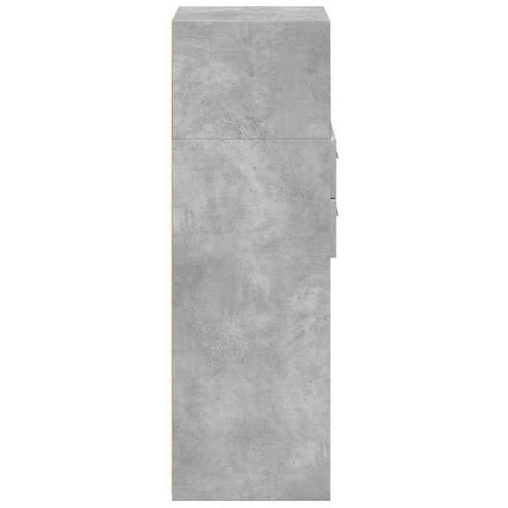 højskab 40x42,5x124 cm konstrueret træ betongrå