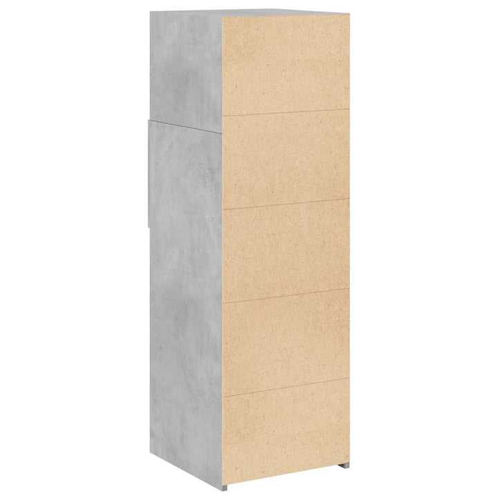 højskab 40x42,5x124 cm konstrueret træ betongrå