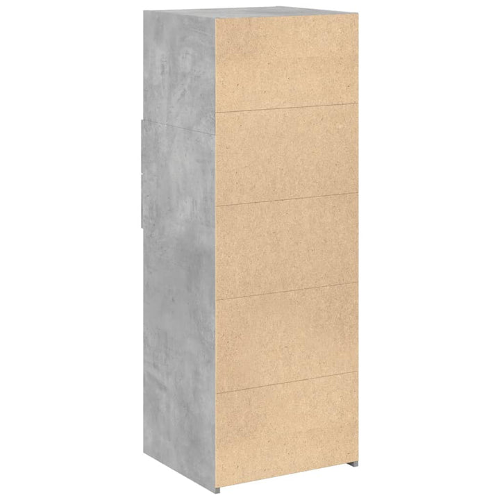 højskab 45x42,5x124 cm konstrueret træ betongrå