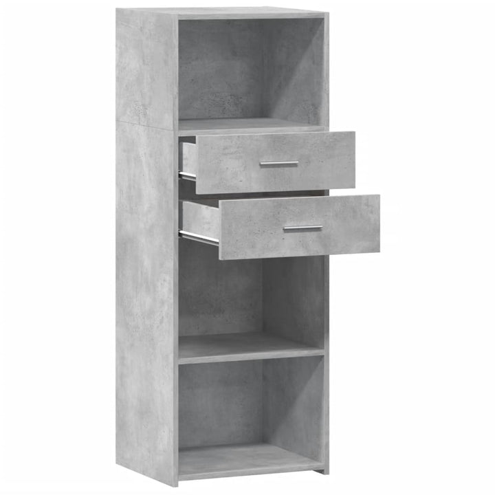 højskab 45x42,5x124 cm konstrueret træ betongrå