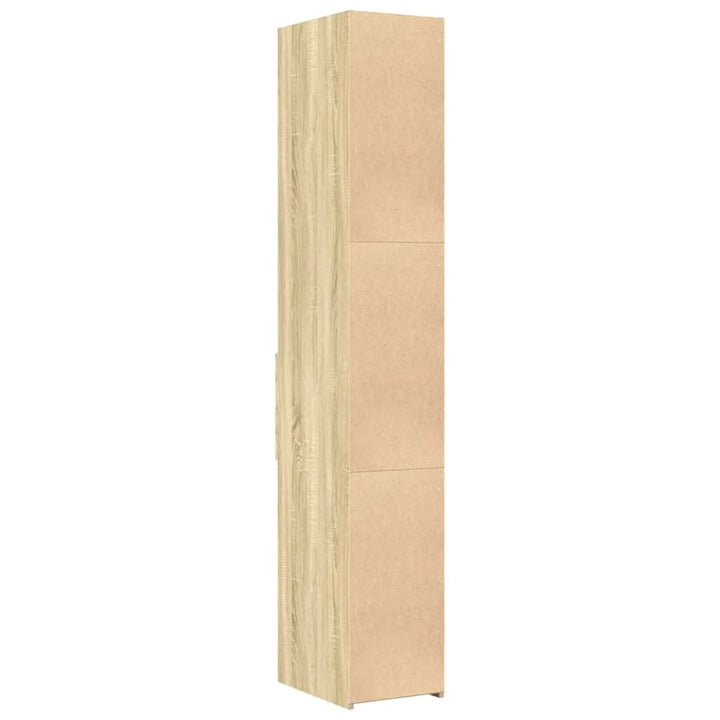 reol 30x42,5x185 cm konstrueret træ sonoma-eg