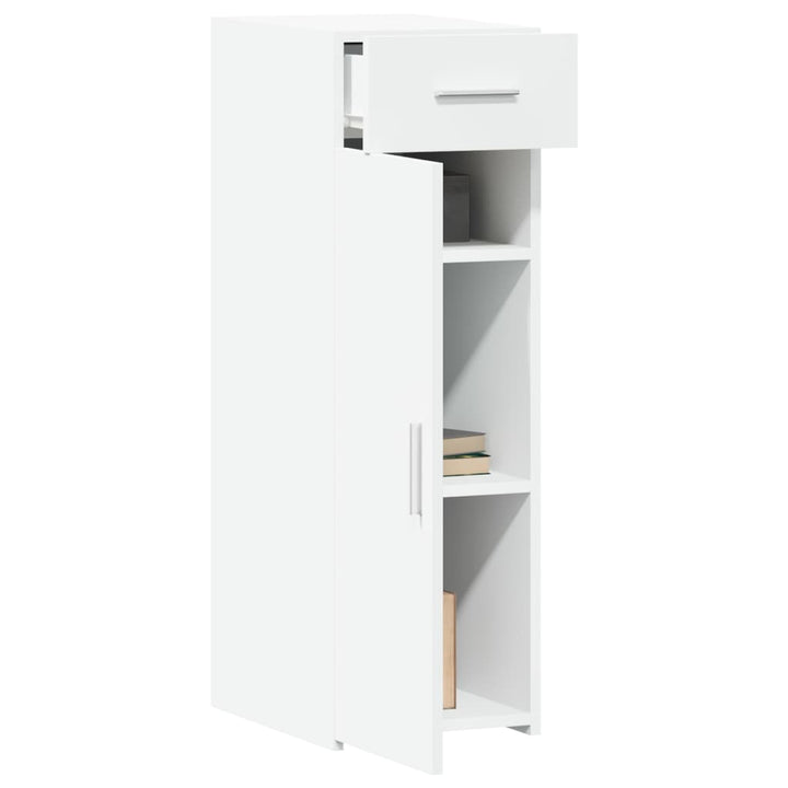 reol 30x42,5x93 cm konstrueret træ hvid