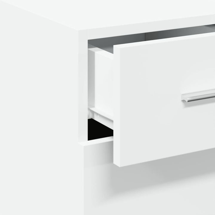 reol 30x42,5x93 cm konstrueret træ hvid