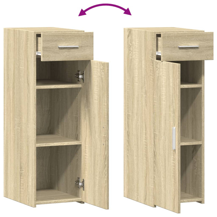 reol 30x42,5x93 cm konstrueret træ sonoma-eg