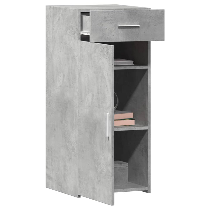 skab 40x42,5x93 cm konstrueret træ betongrå