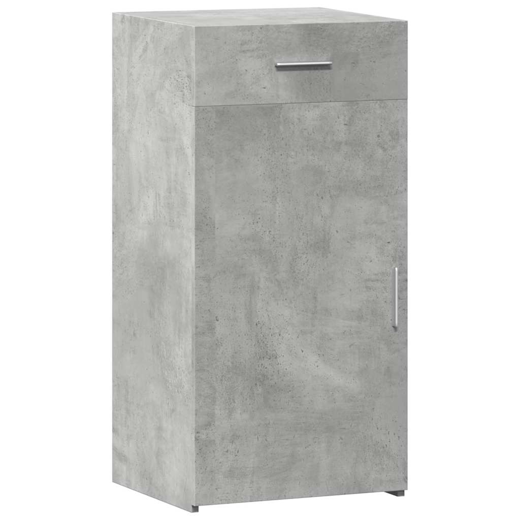 skab 45x34x93 cm konstrueret træ betongrå